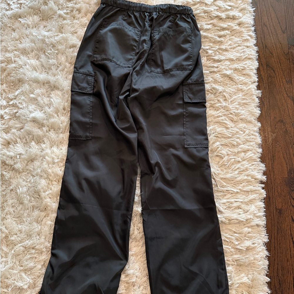 Pistola Black Cargo Pants with Elastic Waist